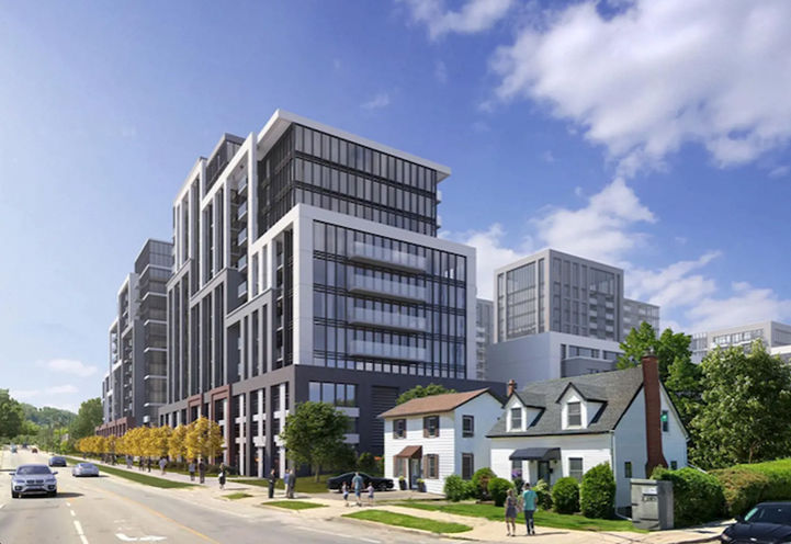 1842 King Street East Condos Streetscape View of Building Exteriors