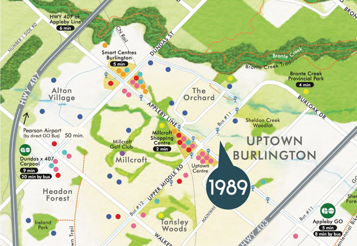 1989 Condos Map View of Project Location and Neighbourhood Amenities