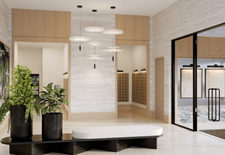 1989 Condos Resident Lobby and Mail Room