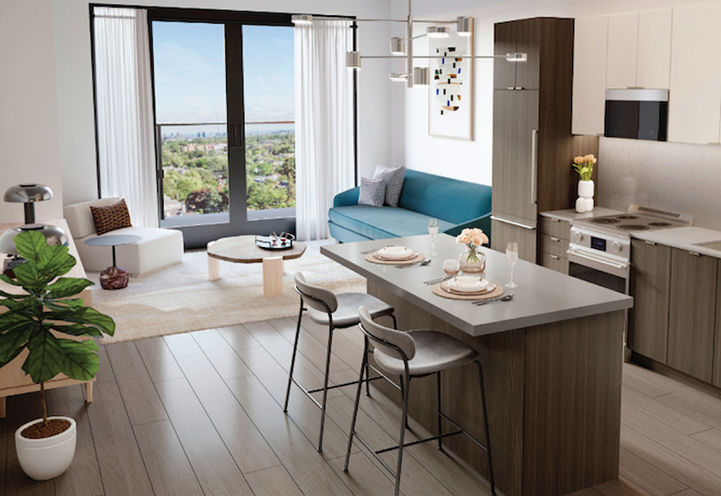 1989 Condos Suite Interiors - Kitchen and Living Space