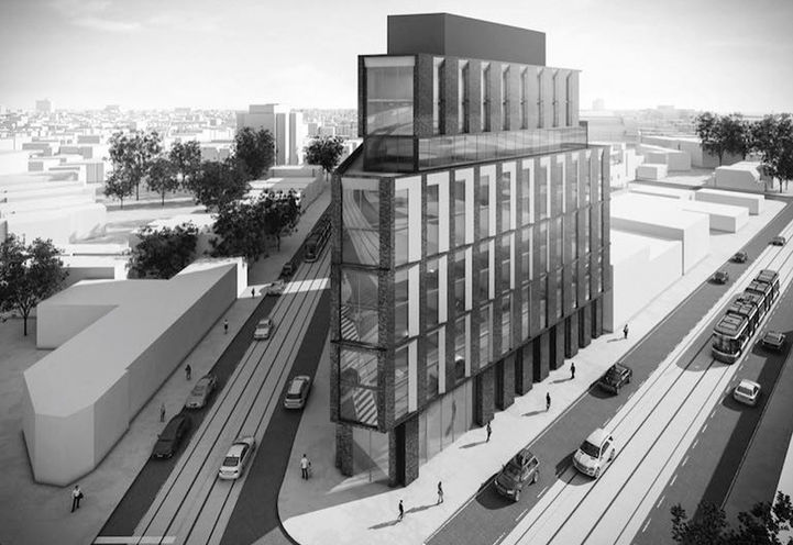 2 Howard Park Condos Black and White Bird's Eye View of Exteriors