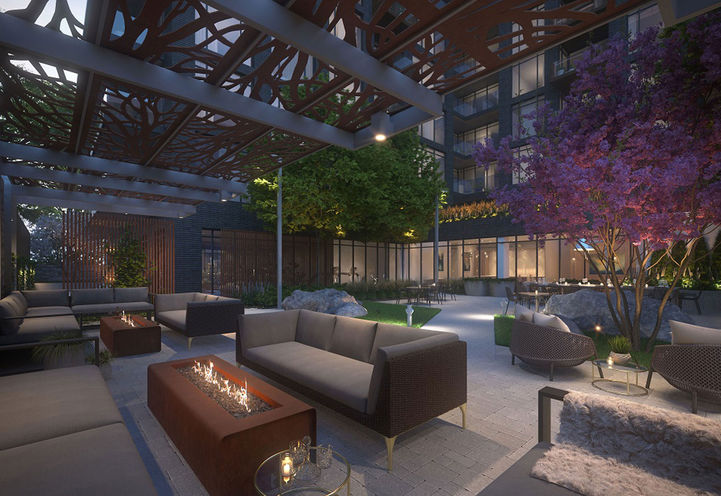 Outdoor Patio with Lounge Area, BBQ & Fire Pit at Tanu