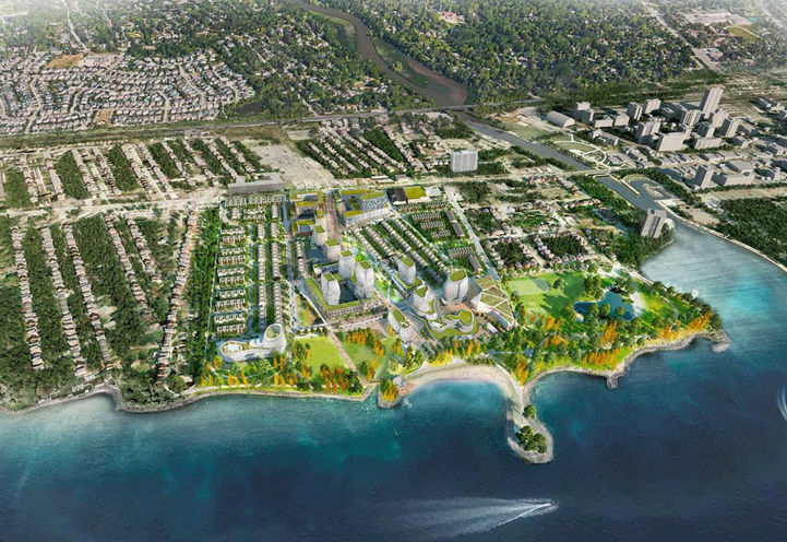 Brightwater Condos, Aerial View