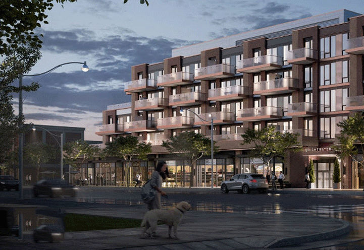 Brightwater Condos, Close Up View of Building Exterior