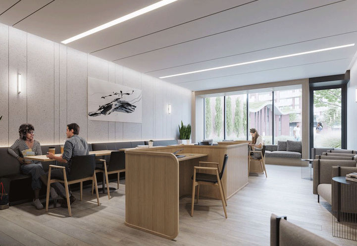 Brightwater Condos, Co-Working Lounge with Study Space