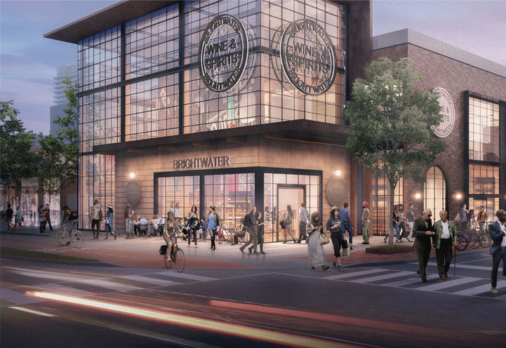 Brightwater Condos, Looking to the Commercial Retail across the Street