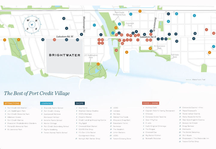 Brightwater Condos, Neighborhood Amenities