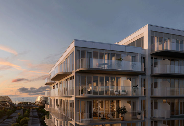 Brightwater Condos, Skyline and Terrace View