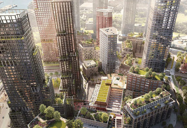 Looking Down at 2150 Lake Shore Condos 3