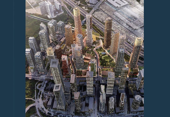 2150 Lake Shore Condos Aerial View of Master Planned Community