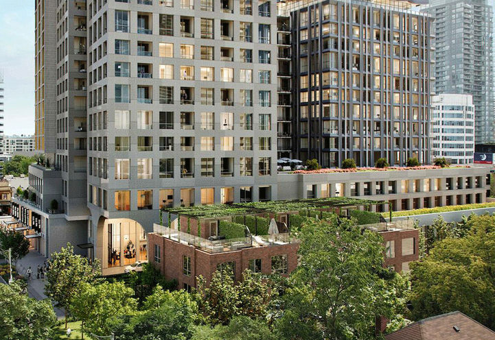 Looking East Towards 2444 Yonge Condos