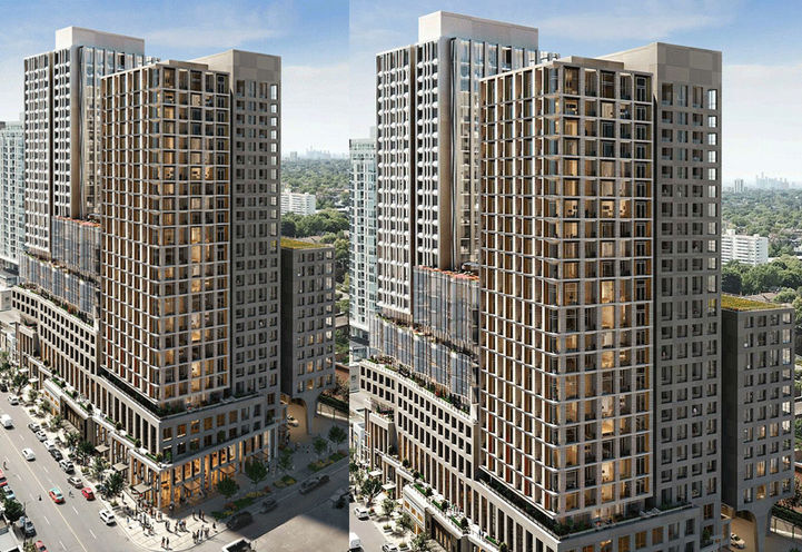 Looking South Towards 2444 Yonge Condos