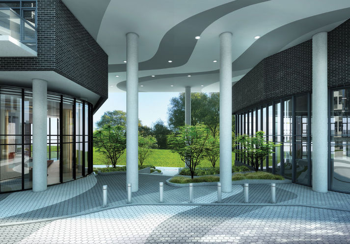 Scala Condos Courtyard