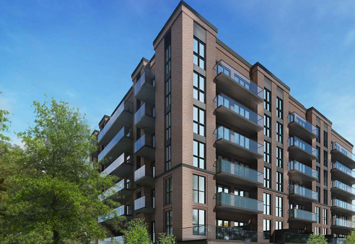 260 Condos Rear View of Building Early Design