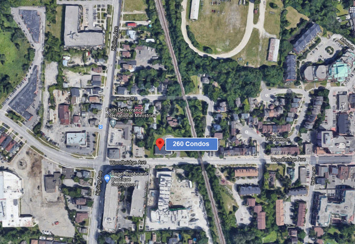 260 Condos upcoming Site Location Aerial View