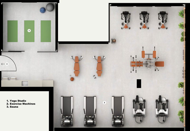 Amenities Site Plan at 260 High Park Condos