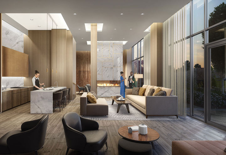 Entertainment Lounge at 260 High Park Condos
