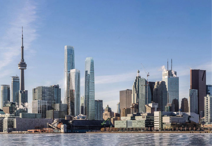 Looking Northwest to Prestige Condos