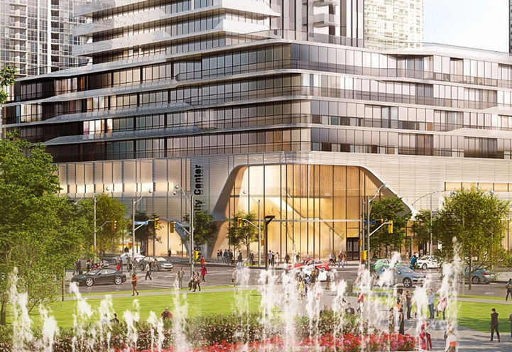 Looking to the Community Center at the Prestige Condos Podium