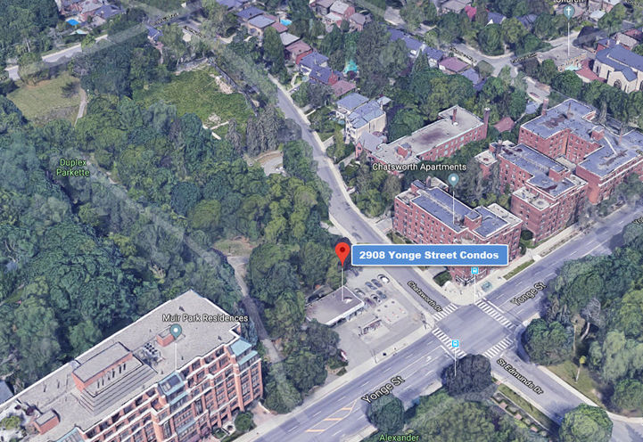Future Location of 2908 Yonge St Condos