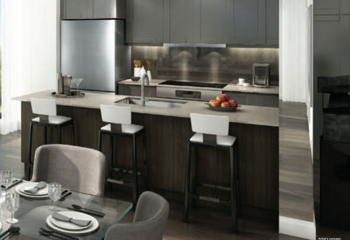 Kitchen Interiors at 293 The Kingsways Condos