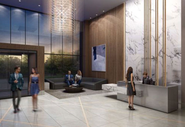 Spectacular 2-Storey Lobby at 293 The Kingsway Condos