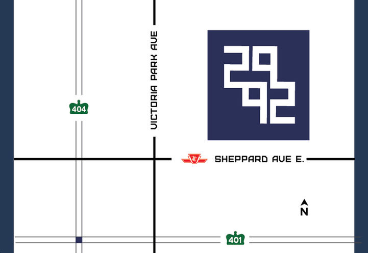 2992 Sheppard Condos Map View of Project Location