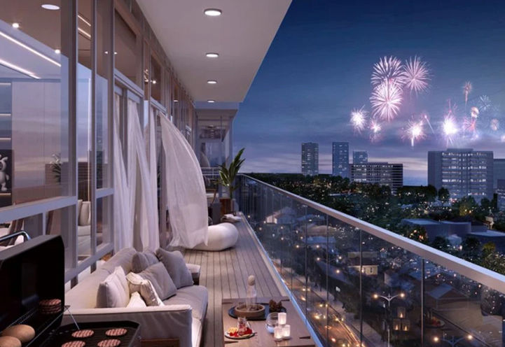 2992 Sheppard Condos Private Balcony with Skyline View