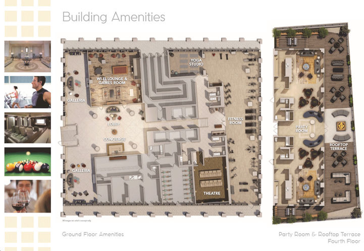 Building Amenity Map at Edge Towers 2