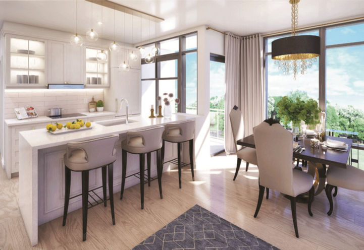 Kitchen Area at Edge Towers 2