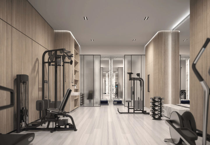 321 Davenport Condos Fitness Studio with Weight Machines