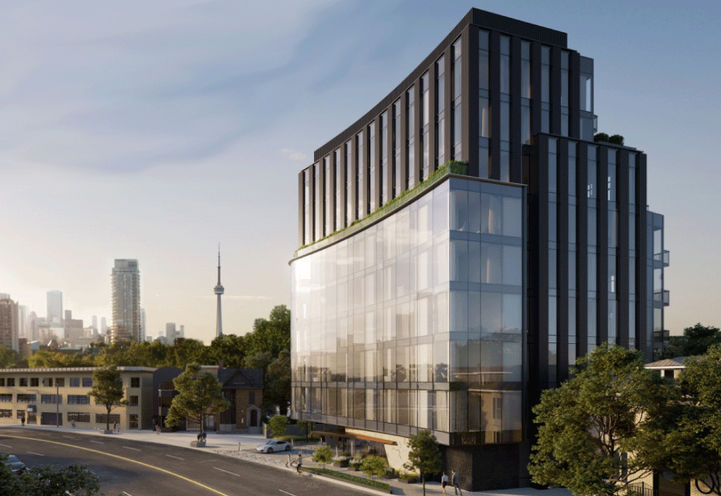 321 Davenport Condos and Toronto Skyline