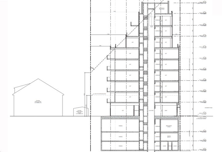 Elevation Diagram of 321 Davenport Condos