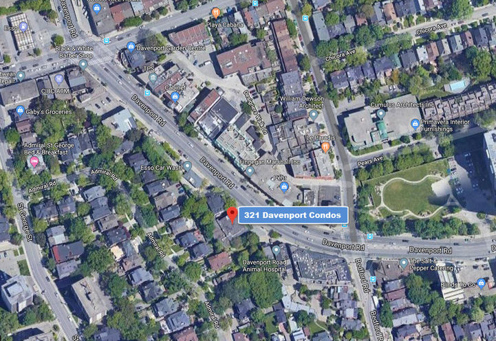 Planned Loaction of upcoming 321 Davenport Road