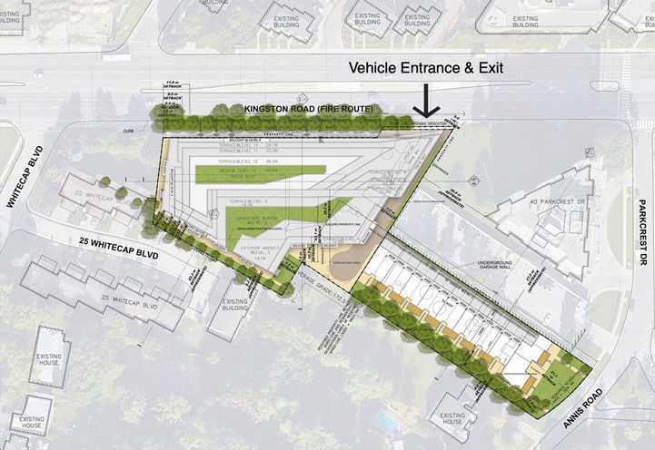 3355 Kingston Road Condos Aerial View of Building Layout
