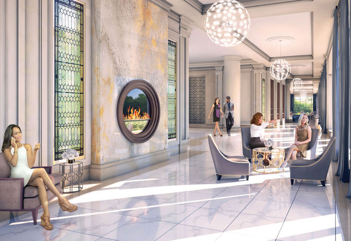 Edge Tower Lobby With Sitting Areas- The Galleria