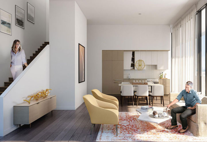 Living Room Suite Interior at M City Condos 2