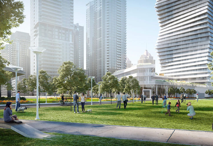 Looking Northeast, M City Condos Phase 2 on Burnamthorpe Road and Confederation Parkway