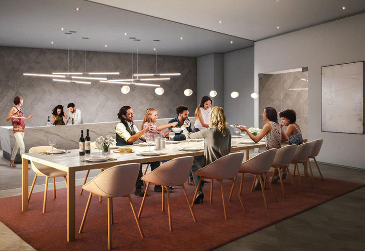 Party Room with Private Dine-in Kitchen at M City Condos 2