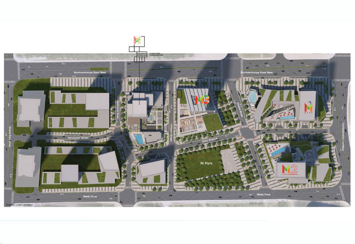 M City Condos 4 Aerial Community Site Plan