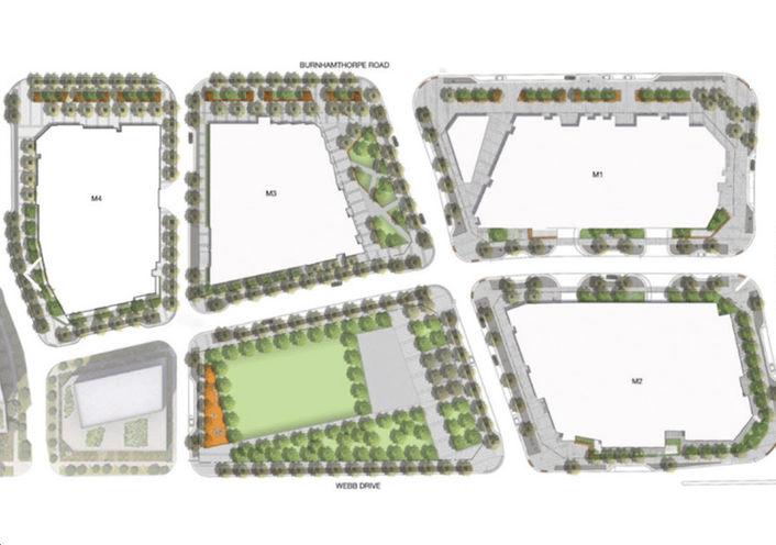 M City Condos 4,  Aerial Site Map