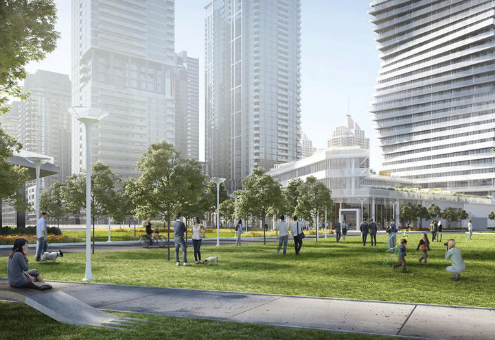 M City Condos 4,  Central Community Park and Courtyard