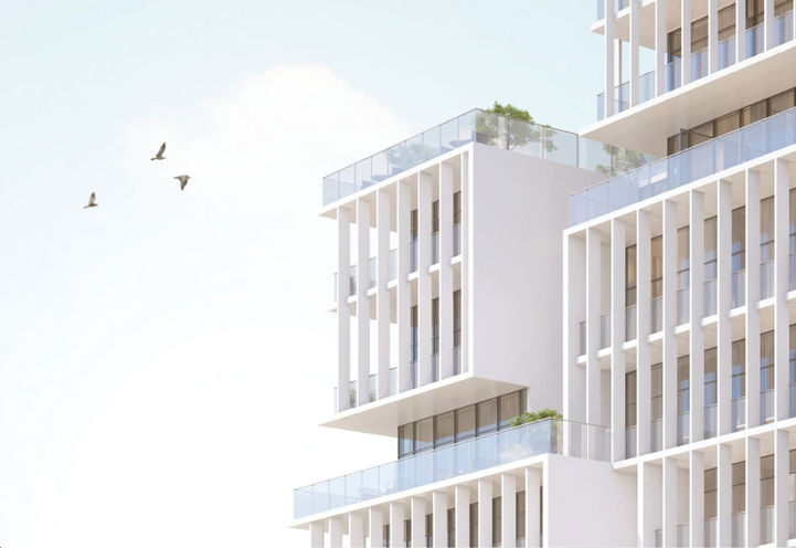 M City Condos 4 Close Up Exterior View of Balconies and Terraces