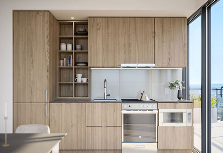 M City Condos 4 Light Finished Kitchen and Appliances