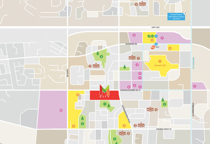 M City Condos 4 Neighbourhood Map Surrounding Community