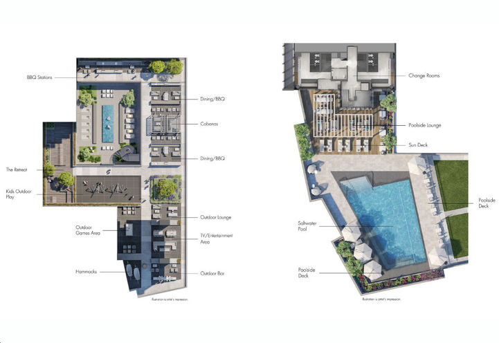 M City Condos 4 Upper Level Building Amenity Plan