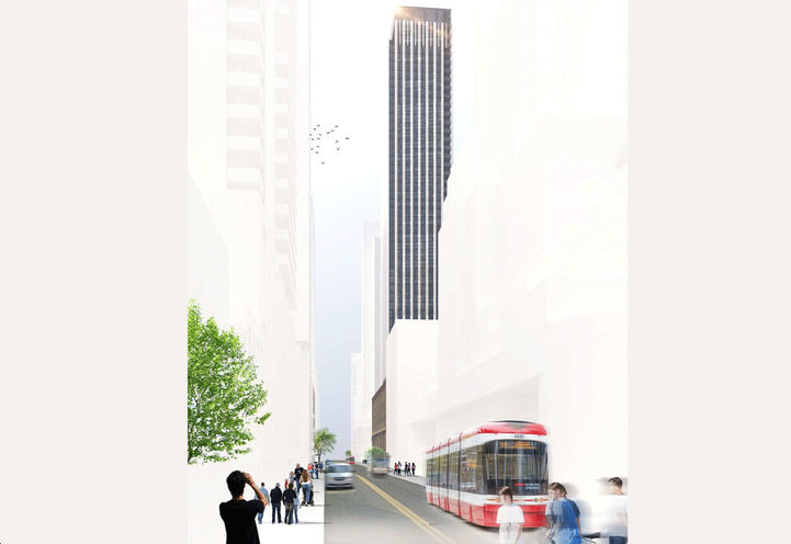 400 King West Condos, Looking West to 400 King West