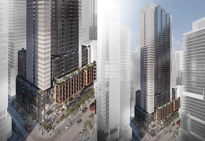 400 King West Condos, Looking northeast towards 400 King West