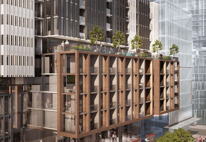 400 King West Condos, Podium View Rendering