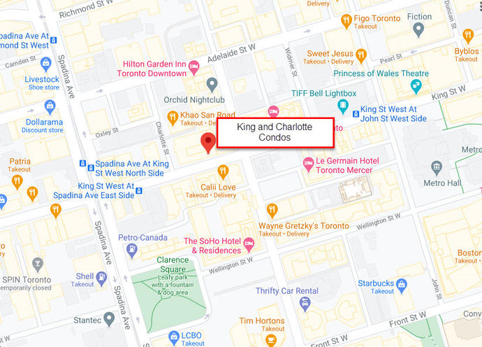 400 King West Condos, Site Map